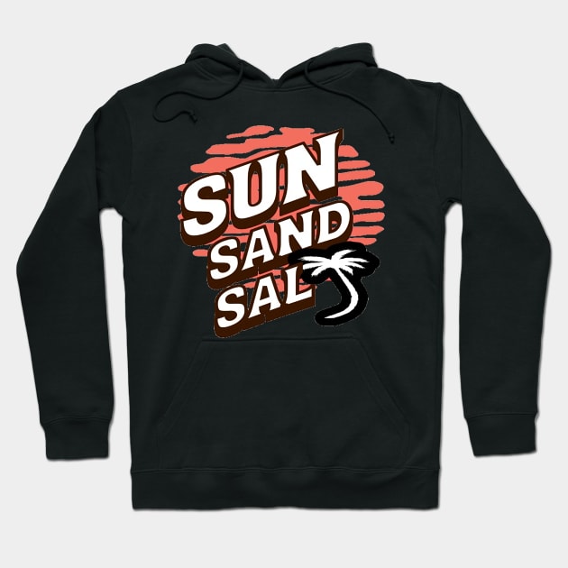 Sun Sand Salt Hello Summer Bye School Vintage Funny Surfer Riding Surf Surfing Lover Gifts Hoodie by Customo